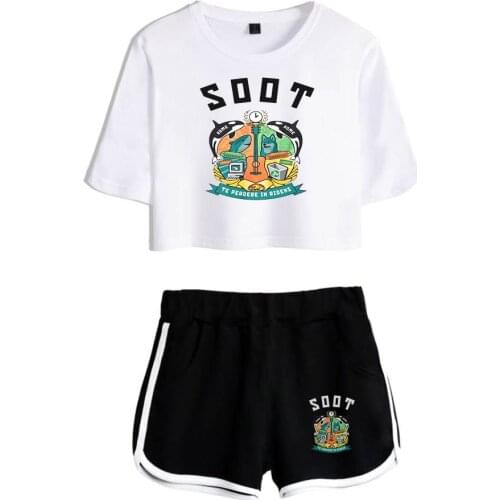 Funko pop Internet Celebrity Wilbur Soot 2D Print Women Two Piece Set Shorts+lovely T-shirt Hot Sale Clothes Y2K Fashion Suit