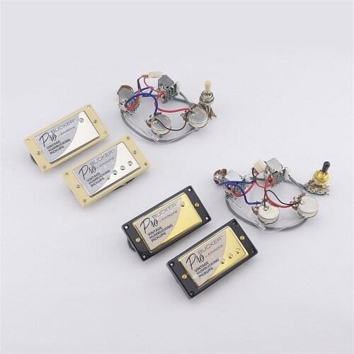 1 Set Of Standard Electric Guitar Pickup Alnico Humbucker Pickup Nickel/gold Shell