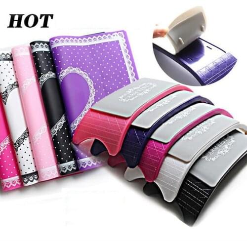 1pc silicone Nail Art Hand Pillow and table mat nail art equipment manicure tool Manicure Clean Cute Foldable nail tools