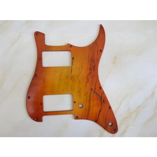 1PCS Spalted Maple HH Strat Pickguard #3133