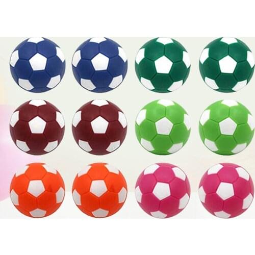 12pcs Mini Colorful Table Soccer Footballs Replacement Balls Tabletop Game 36mm Mini Soccer