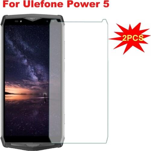 2PCS Tempered Glass for Ulefone Power 5 6gb 64gb 6.0" 9H Explosion-proof Protective Film Screen Protector for Ulefone Power 5