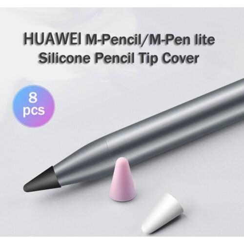8pcs Touchscreen Pen Nib Case for HUAWEI M-Pen lite Soft Silicone Pencil Tip Cover for HUAWEI M-Pencil Protector Stylus Pen Case
