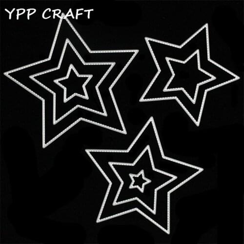 YPP CRAFT Basic Stars Metal Cutting Dies Stencils for DIY Scrapbooking/photo album Decorative Embossing DIY Paper Cards