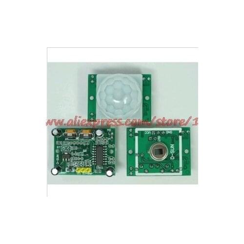 Free shipping HC-SR501 import human body infrared sensing module pyroelectric infrared sensor probe