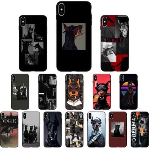 Yinuoda Doberman animal dog Phone Cases for iphone 11 12 Mini Pro Max X XS MAX 6 6s 7 8 Plus 5 5S 5SE XR SE2020