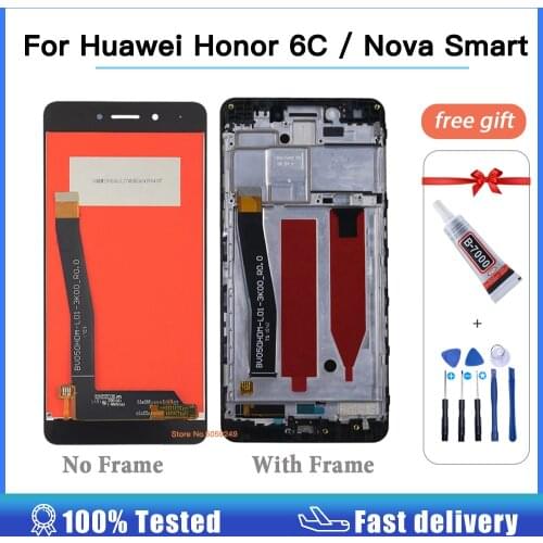 5.0 inch Full LCD display Touch screen Digitizer assembly with Frame For Huawei Honor 6C DIG-L01 / Nova Smart / DIG-L21HN + tool