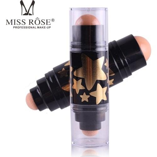 MISS ROSE 12 Color Double Headed Concealer Stick Facial Contour Dark Eye Circle Hide Concealer Cream With Sponge Makeup Tools