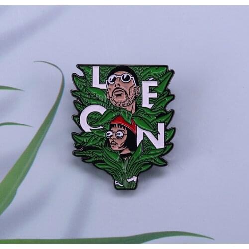 Leon and Mathilda House Plant Enamel Pin 90s nostalgia cult hit movie hitman brooch jewelry