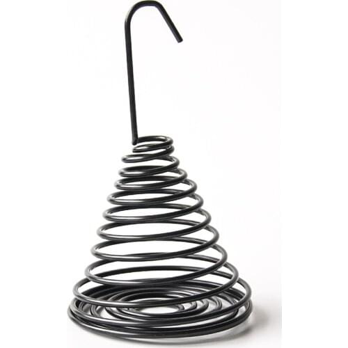 Legendog Metal Bird Feeder Creative Flexible Parrot Foraging Feeder Cone Shape Bird Hanging Feeder Food Fruits Basket Holder