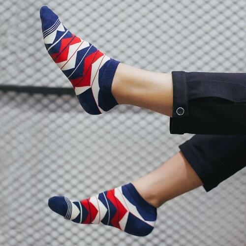 1Pair/lot Fashion Summer Spring Cotton Men Socks For Male Short Slippers Chaussette Ankle Calcetines Meias B503
