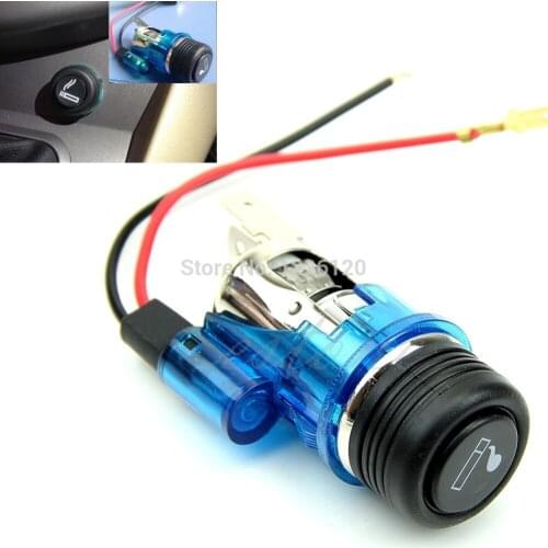 New 12V 120W Car Motorcycle Motorbike Cigarette Lighter Power Socket Plug Outlet 4Colors