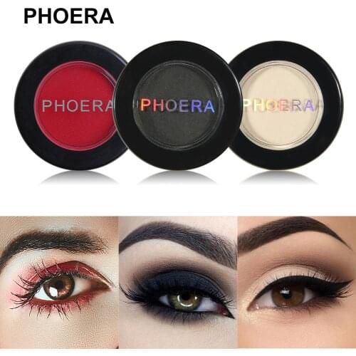 PHOERA 12 Colors Powder Eyeshadow Matte Eye Shadow Pigment Waterproof Eyes Makeup Long-lasting Beauty Eye Cosmetics TSLM1