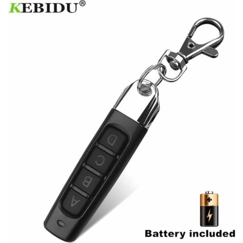 KEBIDU 433MHZ Remote Control 4 Key Buttons Garage Gate Door Auto Pair Copy Remote Garage Door Opener Remote Control Duplicator