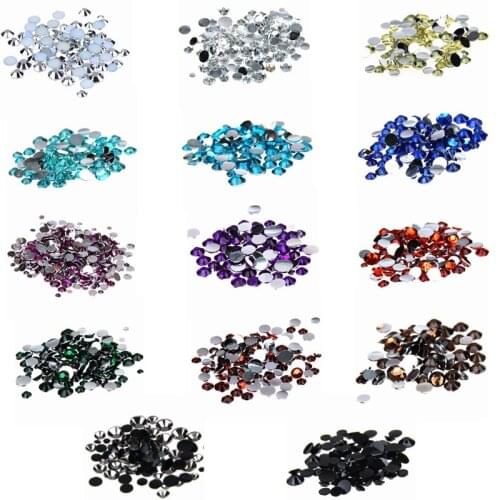 6mm Diameter Rhinestone Mix Color DIY Handcraft Decoration Cards Making Accessories Album Photo Clothes New Trinkets Hot Selling