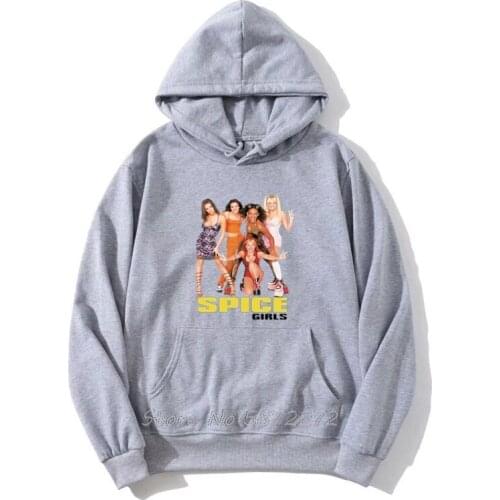 Spice Girls Hoodies Black Rock Tour Retro Vintage Girl Power Hoodie Hip Hop Men Sweatshirt Spring Autumn Hoody Hoodie Streetwear