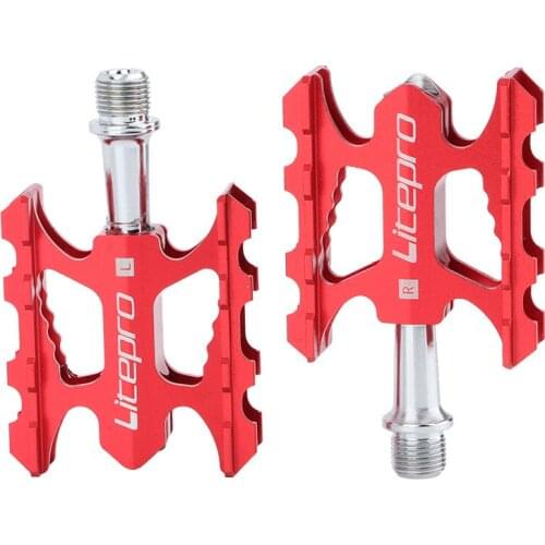 Ultralight hollow folding bike pedal K3 sealed and lubricated bicycle pedal CNC aluminum alloy DU bearing pedal