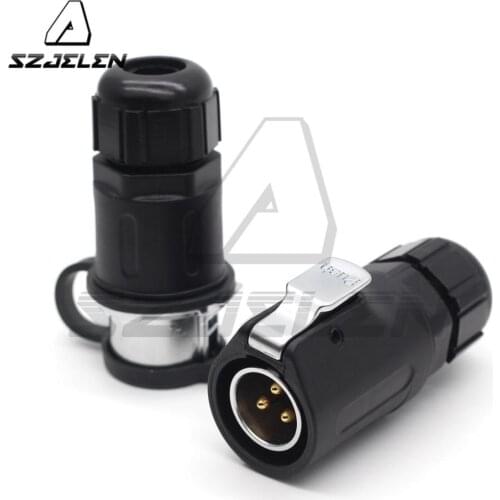 XHP20 M20 Plastic 3Pin 5A IP67 Waterproof Electrical Welding Male Female Plug Socket Connector