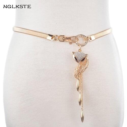 Ladies fashion metal belt pendant decoration ring lock with the fox high quality clothing collocation crony trend woman belt