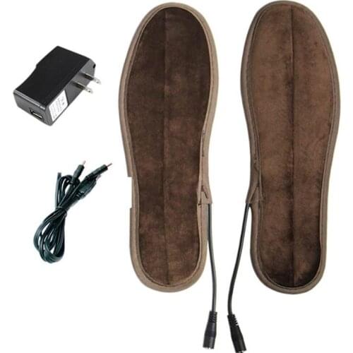 MSTMF Heated Insoles Winter Men Women Shoe Inserts usb Charged Electric Insoles for Shoes Boot Keep Warm