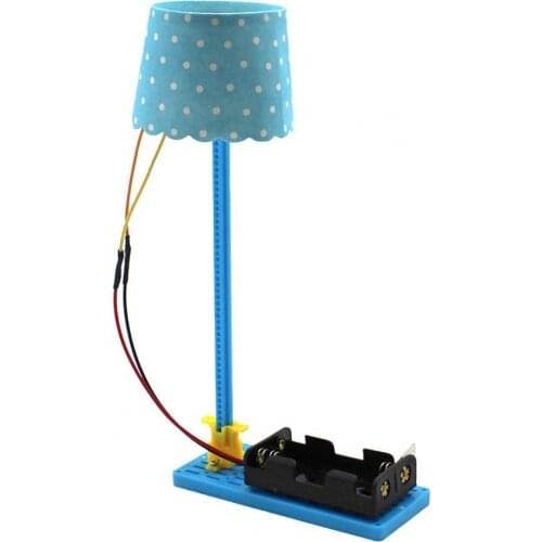 1Set Science Toy Novelty Intellectual Development Wood Mini Table DIY Desk Lamps Parent-children Interaction Technology Kit