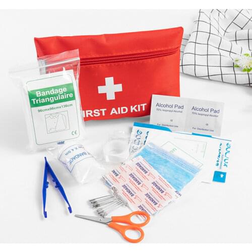 12 items/27pcs Waterproof Mini Outdoor Travel Car First Aid Kit Home Small Medical Box Emergency Survival Kit Household