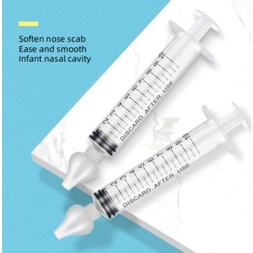 2 Pcs Baby Nose Clean Needle Tube Nasal Aspirator Cleaner 10ML Baby Rhinitis Nasal Washer Nose Cleaner Baby Care Accessories
