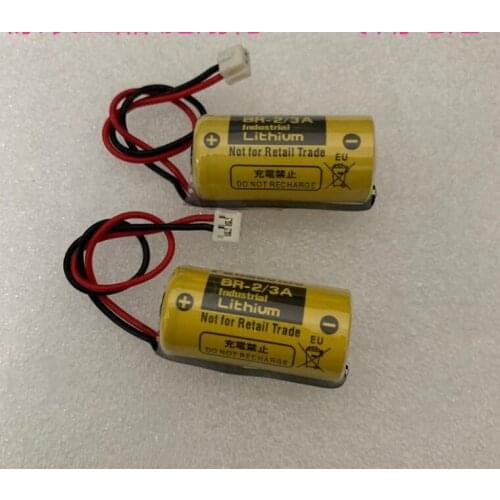 5PCS Lithium battery for PLC 140 BR-2/3A CPU43412A battery white plug