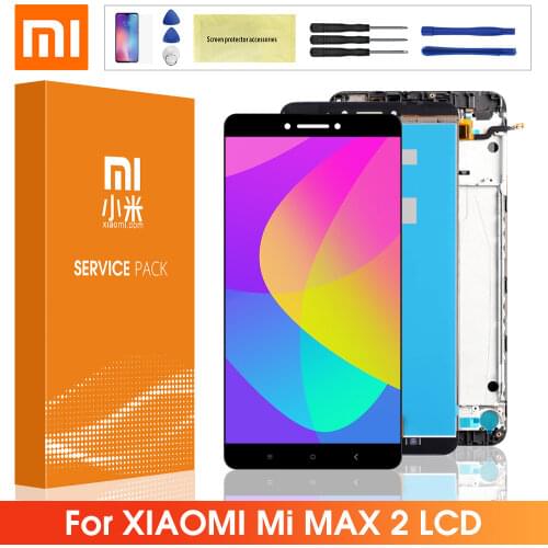 6.44'' Original LCD For Xiaomi Mi MAX 2 LCD Display Touch Screen Digitizer With Frame Replacement For Mi max3 lcd screen