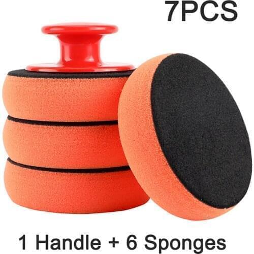 Car Wash Wax Polishing Pad Sponge Car Clean Cloth Microfiber Auto Cleaning Pads Accessories