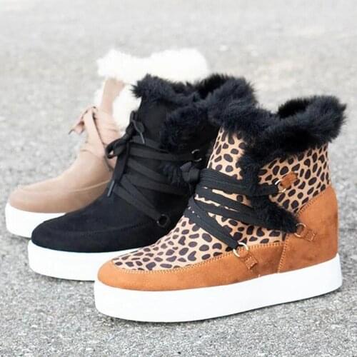 Booties Female Winter New Plus Velvet Warm Short Tube Cotton Boots British Style Personality Side Zip Wild Woman Shoes New