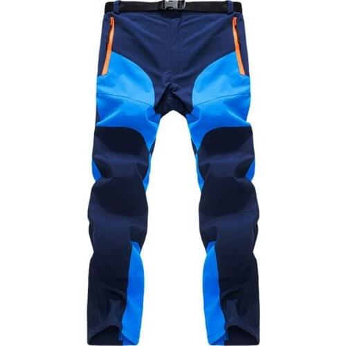 Hot Sales Mens Assembled Color Casual Pants Navy Blue Sweatpants Outdoor Hiking Sports Breathable Thin Trousers Size 4XL Pant