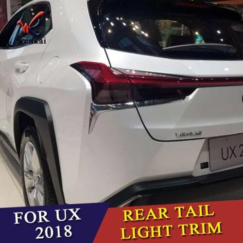 For Lexus UX200 UX250h UX260h 2019 2020 Abs Chrome Rear Tail Lamp Light Trims Cover Car Accessories