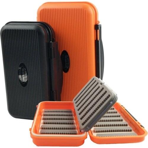 Fishing Accessories Box Plastic Three-layer Waterproof Hair Hook Box Luya Fly Hook Box Storage Box Fishing Tackle Box