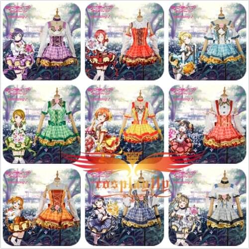 Love Live Tojo Nozomi Hoshizora Rin Ayase Eli Umi Maki Minami Kotori Niko Honoka Hanayo Bouquet Flower Awakening Cosplay Costume