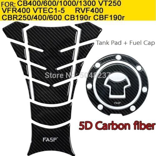 Fuel Tank Cap Decal Pad Sticker Pure Carbon FOR CBR CB RVF VFR NSR
