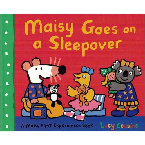 Maisy Goes on A Sleepover Story Book for Children English Language Classroom Picture Story Reading Book Children Montesori Book
