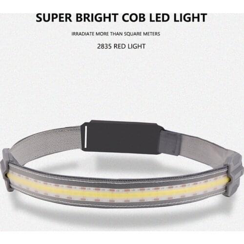 Multifunction Bright Headlight Rechargeable Head Mount Working Light Adjustable Curved LED Light For Night Cycling Fishing Drops