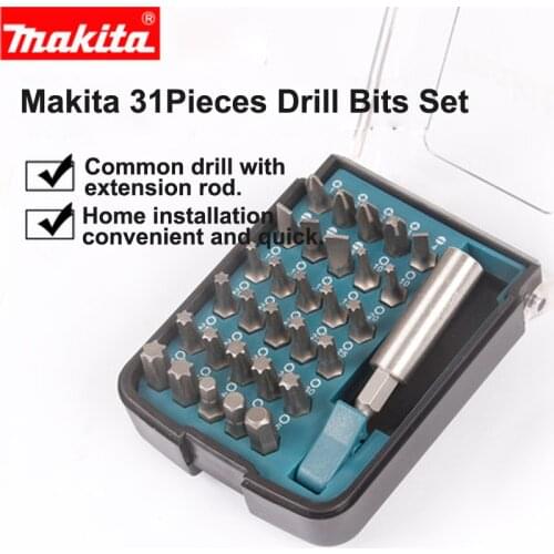 Japan Makita Drill Bit Set Hexagon Drill Phillips Head Screwdriver 18/28/31 piece suits For Electric Drill and Screwdriver