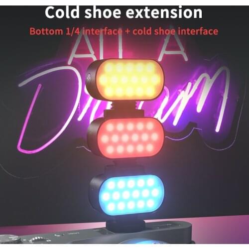 New Arrival Mini Photography Fill Light 6000K Dimmable LED Camera Light Rechargeable RGB Video Light