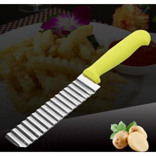 Stainless steel French wave knife professional french fries cutting bar fruit ripple knife knife tool LX1858