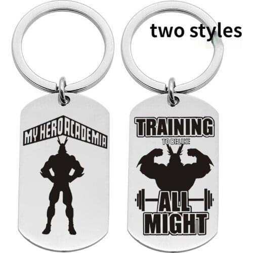 Wholesale 5pcs/lot Fashion Cute Lovely Cartoon Anime My Hero Academia Pendant Keychain Acrylic Key Ring Charms Gift
