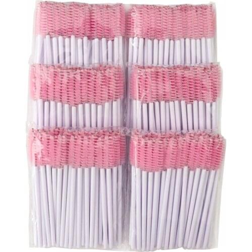 Wholesale Eyelash Brush Disposable Comb Mascara Wands 2000pcs/lot Eye Lashes Extension Applicator Spoolers famale Makeup Tools