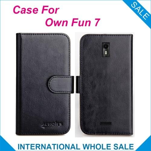 Original! Own Fun 7 Case ,6 Colors High Quality Leather Exclusive Case For Own Fun 7 Cover Phone Bag Tracking