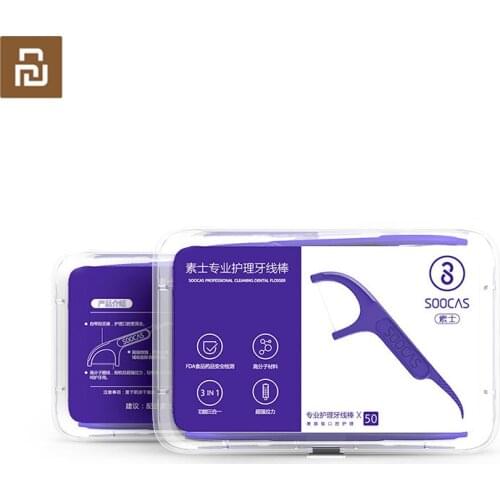 Original youpin 50pcs/box Daily Tooth Cleaning Professional Dental Floss Superfine Dental Floss