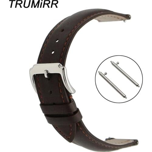 Quick Release Genuine Leather Watchband for Citizen Watch Band Wrist Strap Steel Buckle Bracelet Black Brown 18mm 20mm 22mm