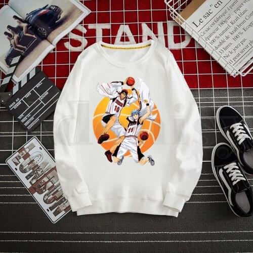 Anime Kuroko No Basket Kuroko Tetsuya Harajuku Hoodies Sweatshirt Print Trend Mens Clothes Hip-Hop Male Crewneck Hoodies Men