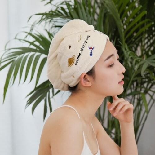 Magic Microfiber Bath Towel Hair Dry Quick Drying Lady Bath Towel Soft Shower Cap Hat for Lady Turban Head Wrap Bathing Tools