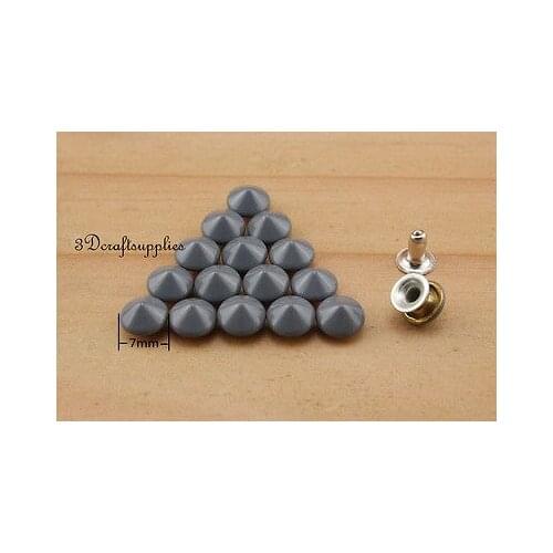 Rivets leather rivet bag clothing shoes Cone 100 sets 7 mm AT53G