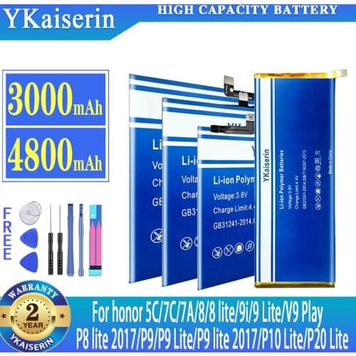 Battery For Huawei Ascend P9/(P9 P10 P20) Lite/P8 Lite 2017/Honor 8 5C 7C 7A/honor8 Lite/Nova Lite 3E/G9 HB366481ECW batteria